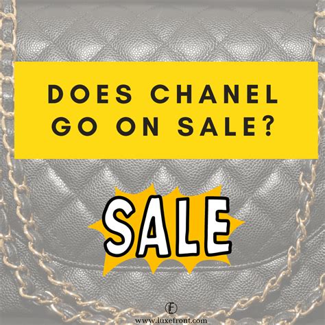 is chanel going on sale.